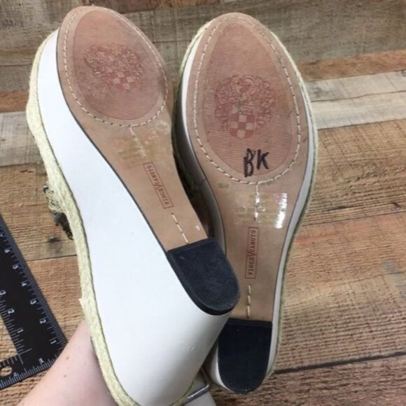 Vince Camuto Strappy‎ Woven Platform Wedge Sandals Womens 10B Slingback - Picture 11 of 11